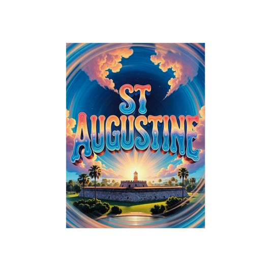St Augustine Florida Vintage Retro Giclée Print Art Series Poster