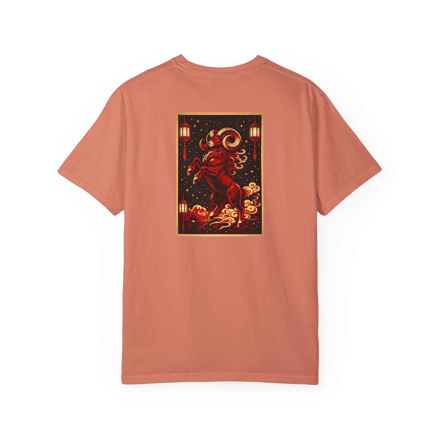 Zodiac Year of the Sheep (2015+) Vintage Retro Art Series Cotton Tee