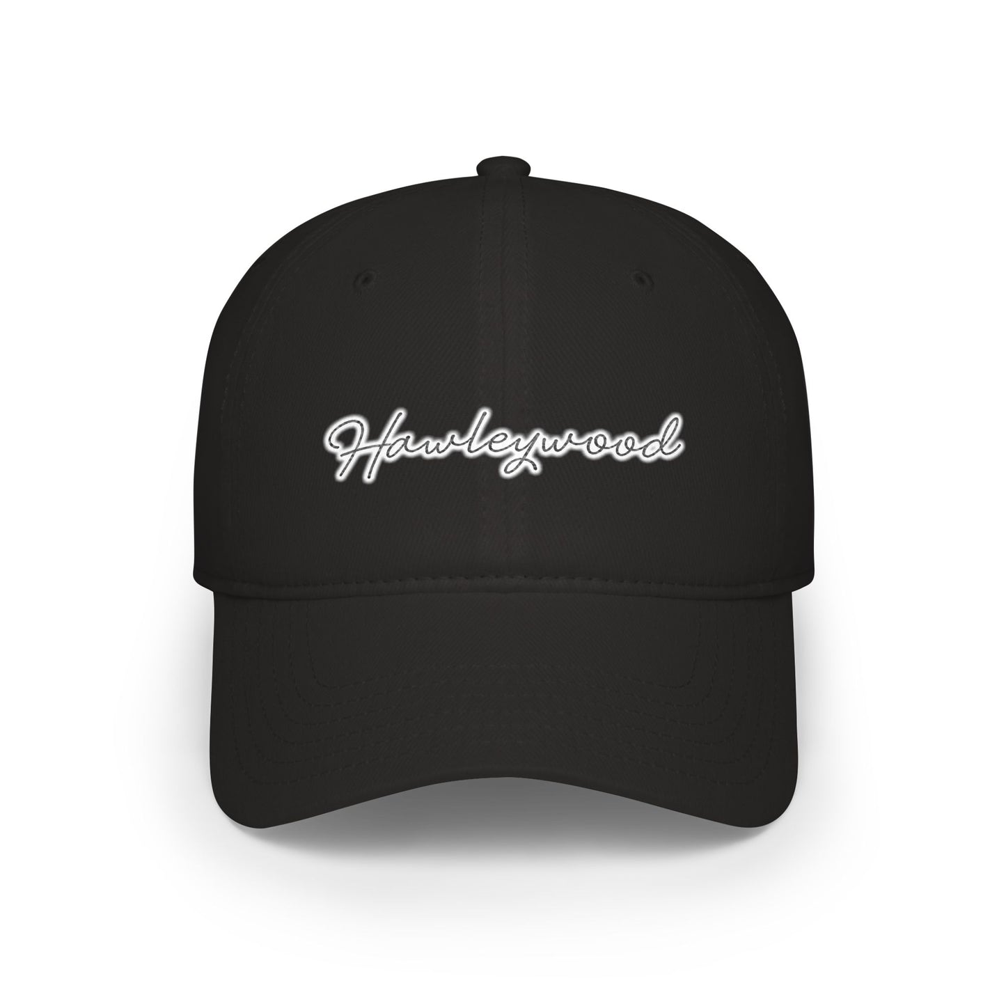 Hawleywood Vintage Retro Cotton Cap — White Logo