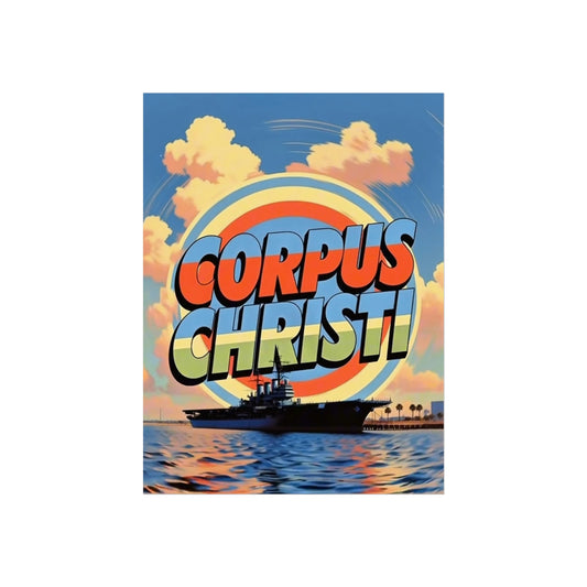 Corpus Christi Texas Vintage Retro Giclée Print Art Series Poster