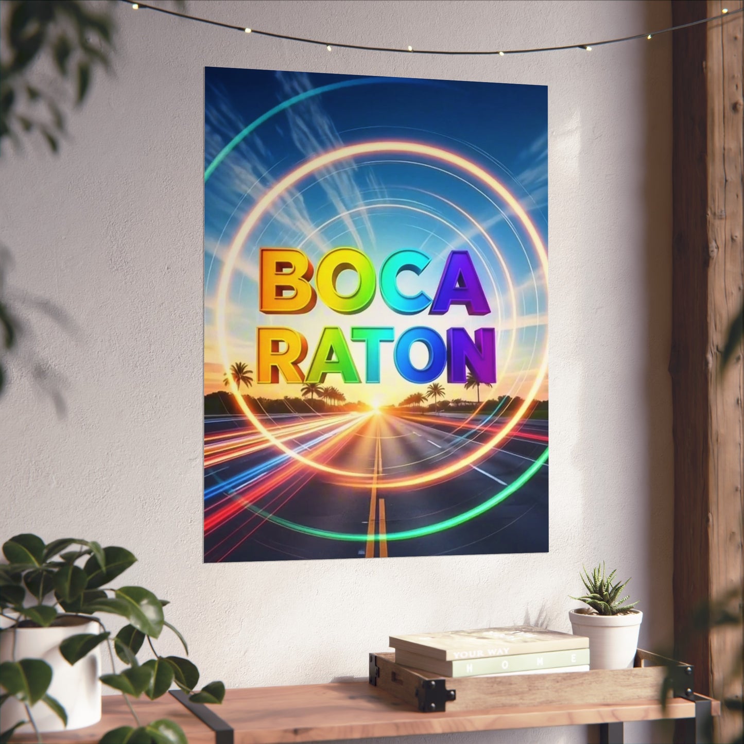 Boca Raton Florida Vintage Retro Giclée Print Art Series Poster