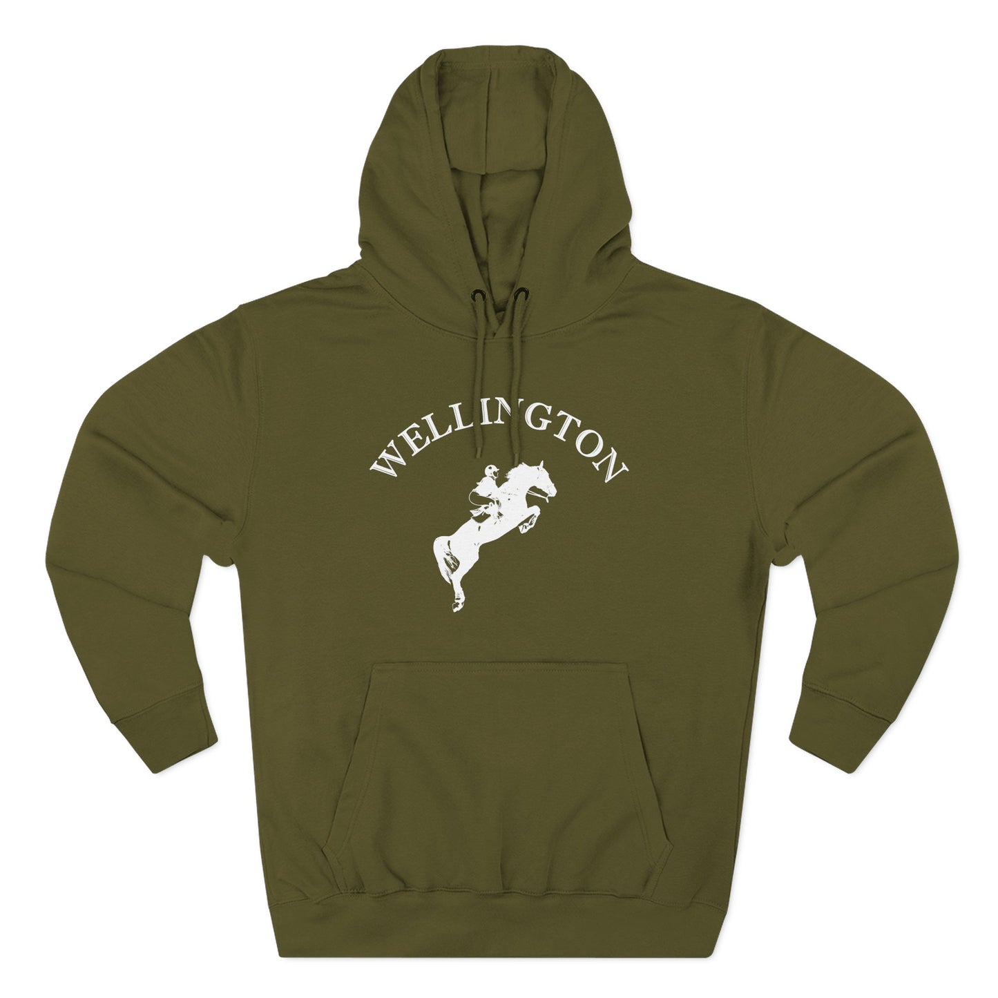 Wellington Florida Vintage Retro Unisex Heavy Cotton Equestrian Hoodie