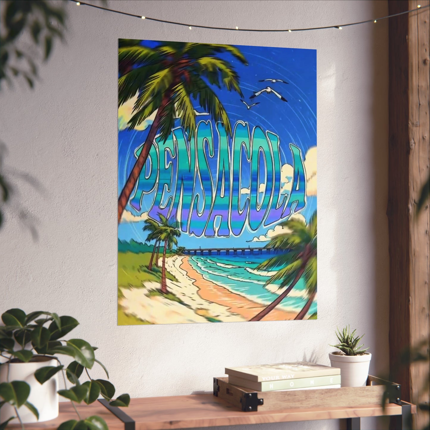 Pensacola Florida Vintage Retro Giclée Print Art Series Poster