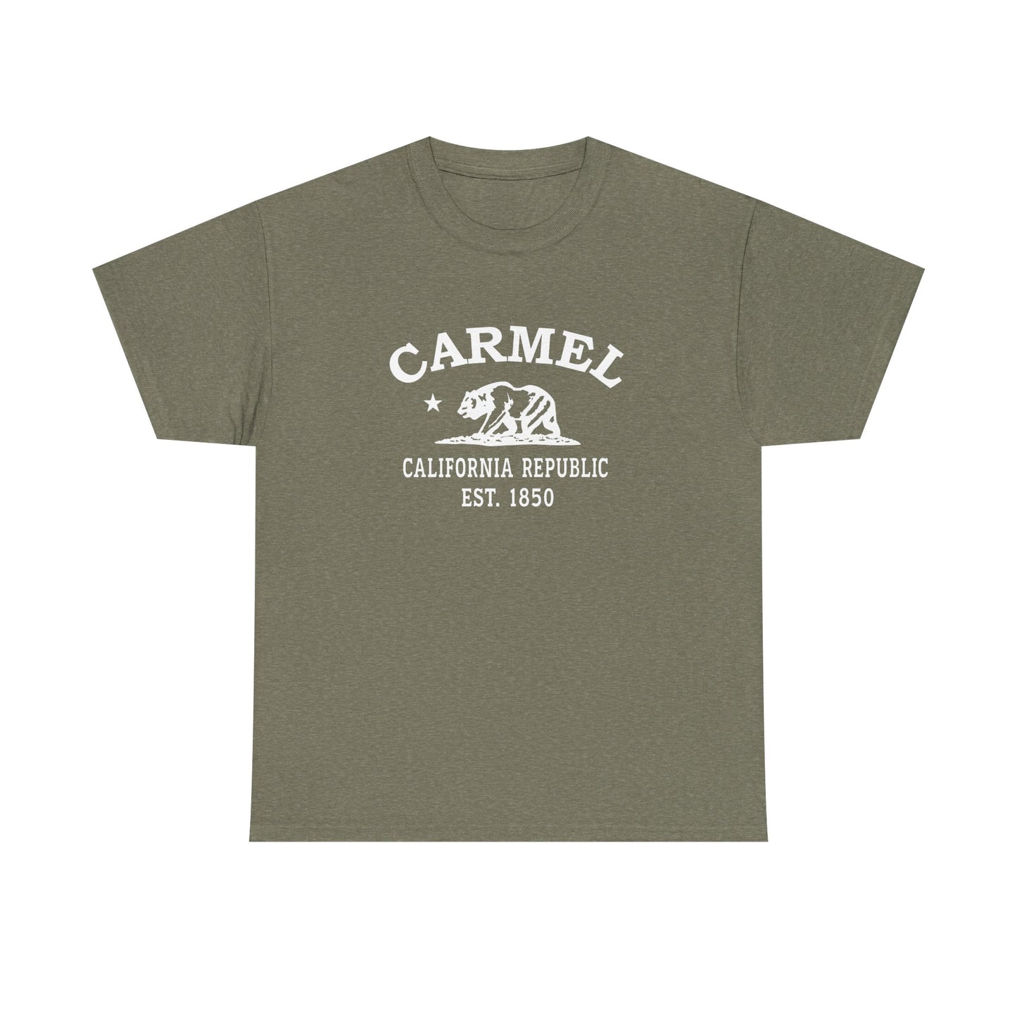 Carmel California Vintage Retro Unisex Heavy Cotton Tee - White Logo