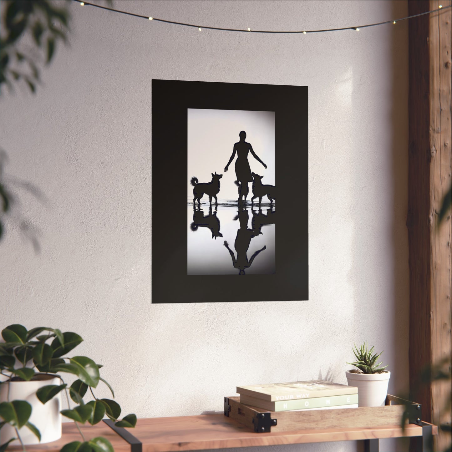 Between Two Hounds Portrait - Tide & Light Series Giclée Unframed Poster