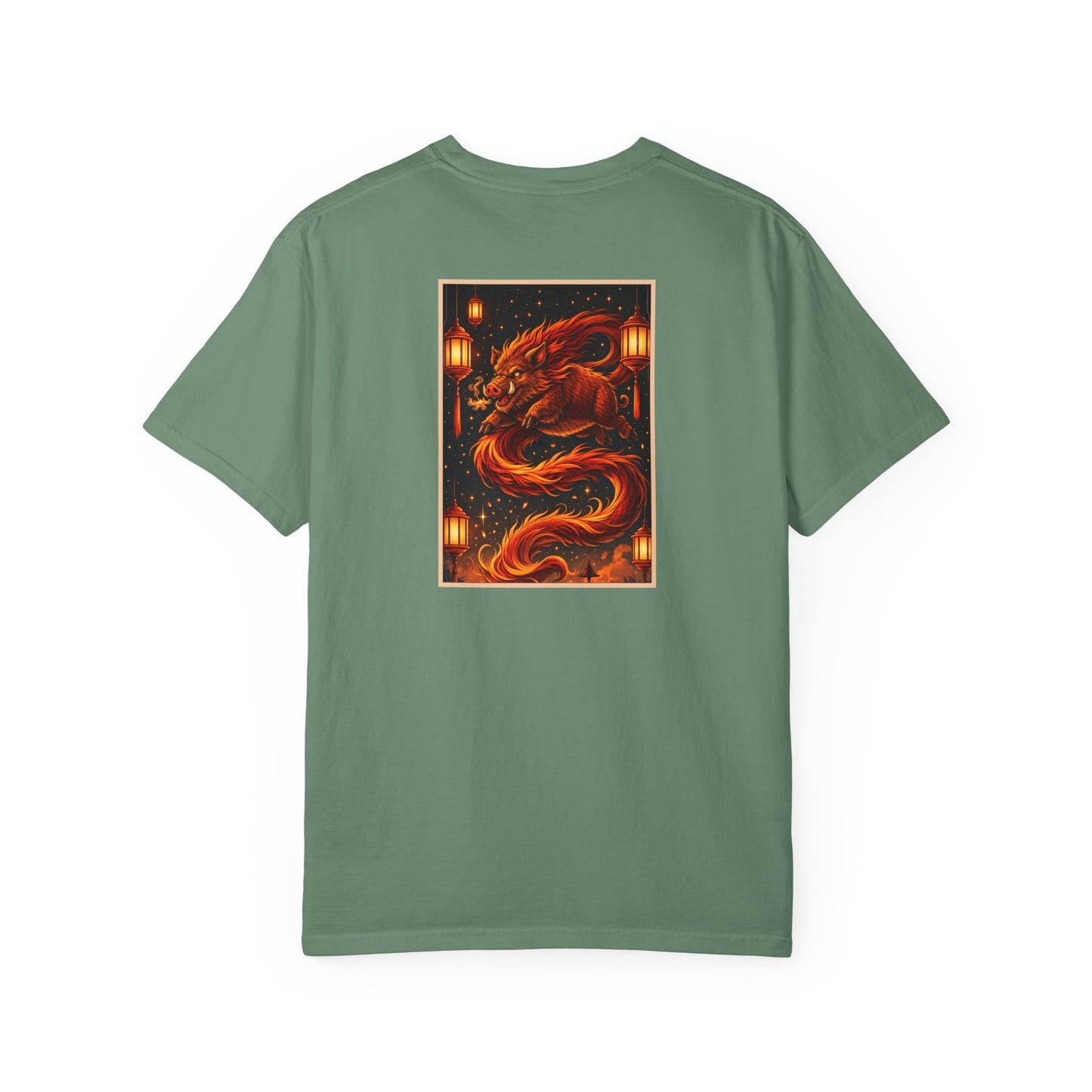Zodiac Year of the Pig (2019+) Vintage Retro Art Series Cotton Tee