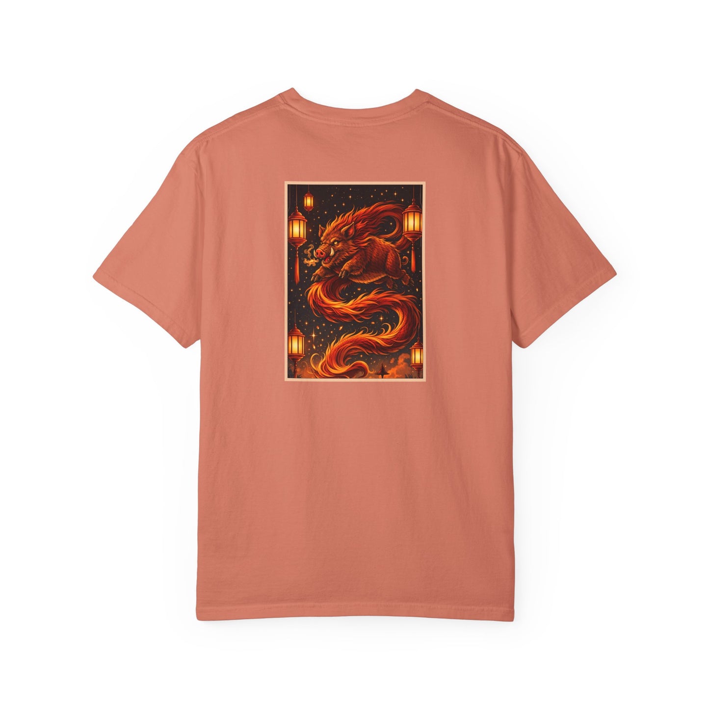 Zodiac Year of the Pig (2019+) Vintage Retro Art Series Cotton Tee