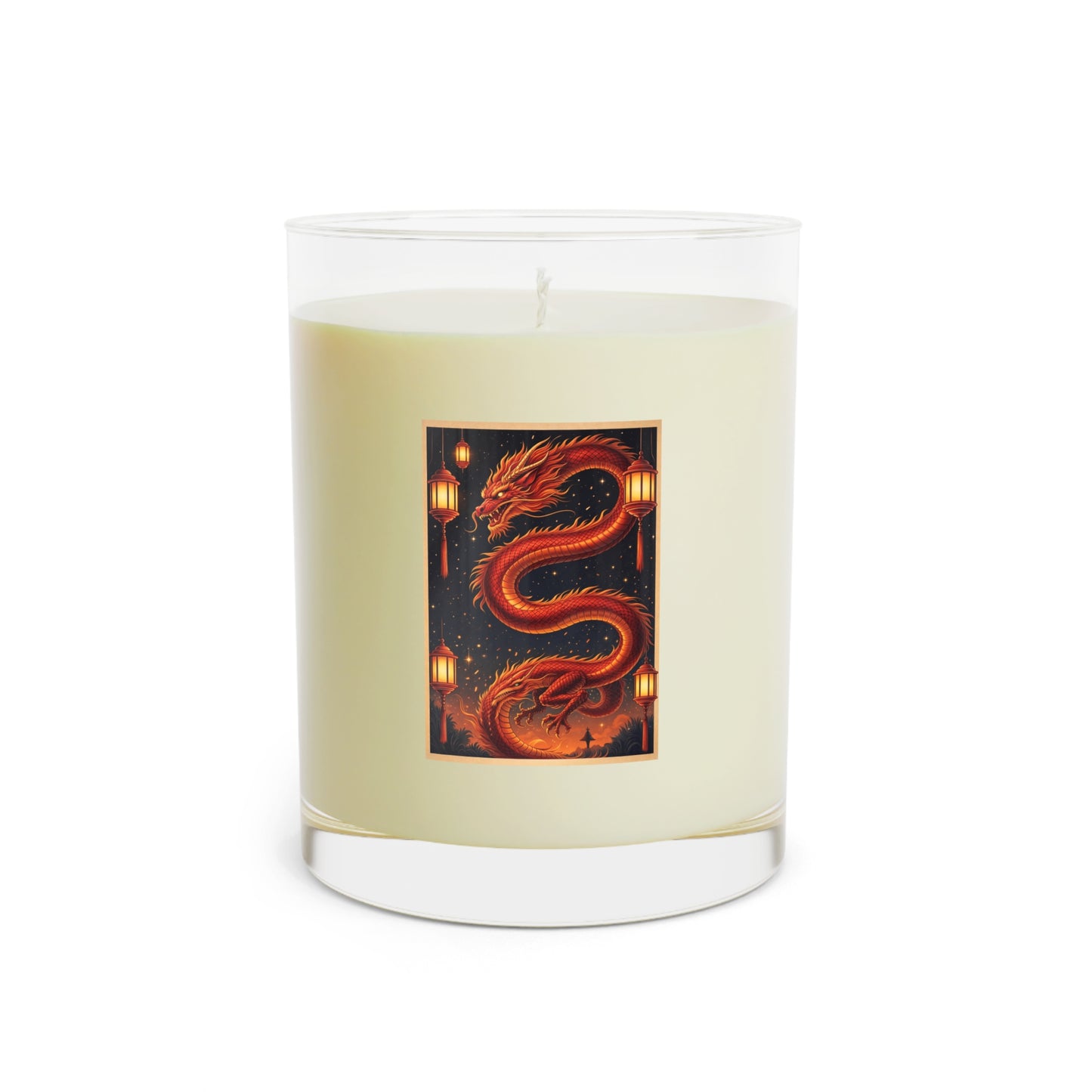 Zodiac Year of the Dragon (2024+) Vintage Retro Scented Candle - Combo Logo