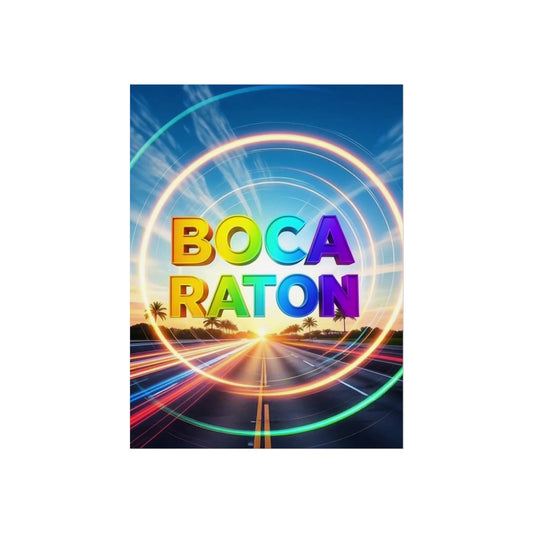 Boca Raton Florida Vintage Retro Giclée Print Art Series Poster