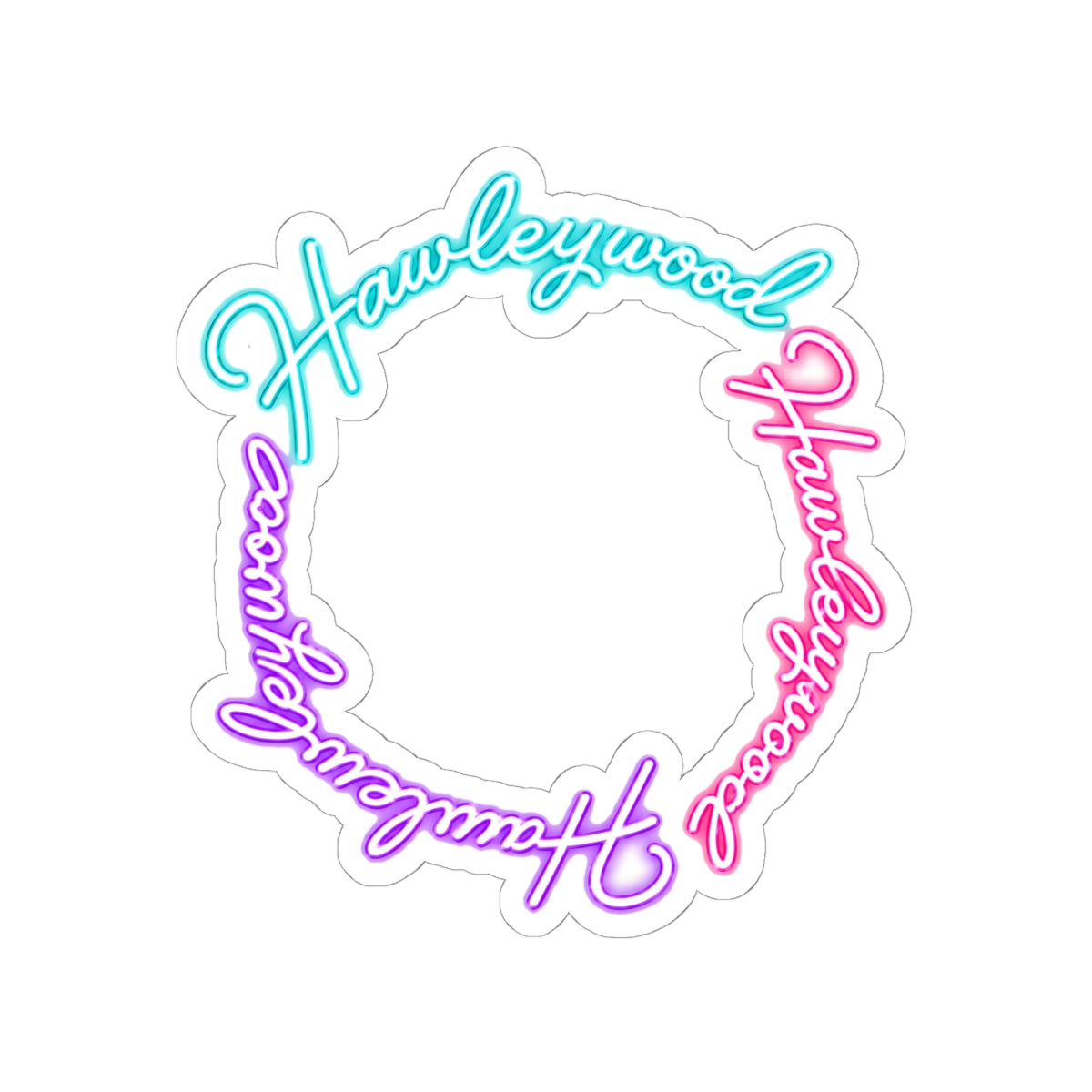 Hawleywood Vintage Retro Vinyl Sticker - Pinwheel Logo