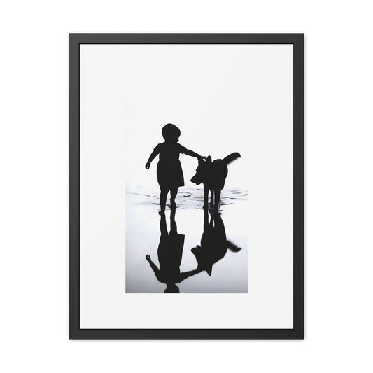 Small Steps - Tide & Light Series Framed Art Print
