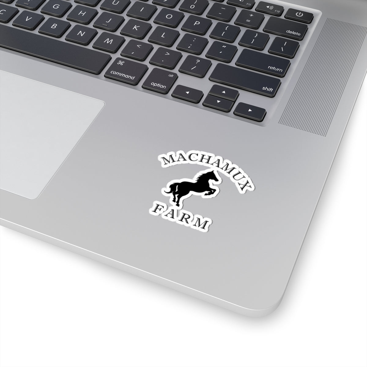 Machamux Farm Kiss-Cut Vintage Retro Vinyl Sticker - Black Logo