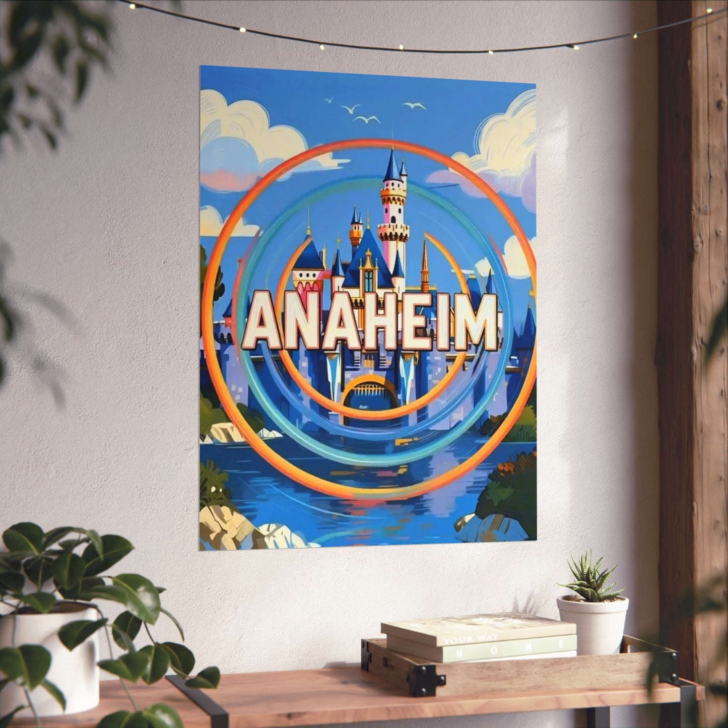 Anaheim California Vintage Retro Giclée Print Art Series Poster