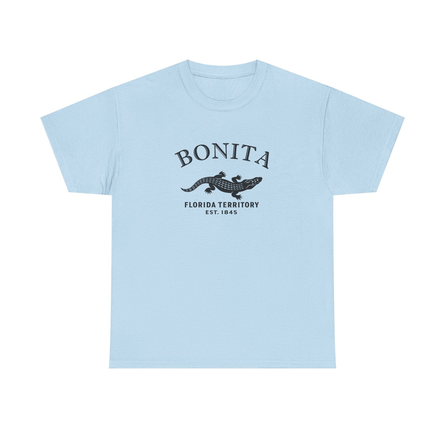 Bonita Florida Vintage Retro Unisex Heavy Cotton Tee - Black Logo
