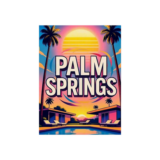 Palm Springs California Vintage Retro Giclée Print Art Series Poster
