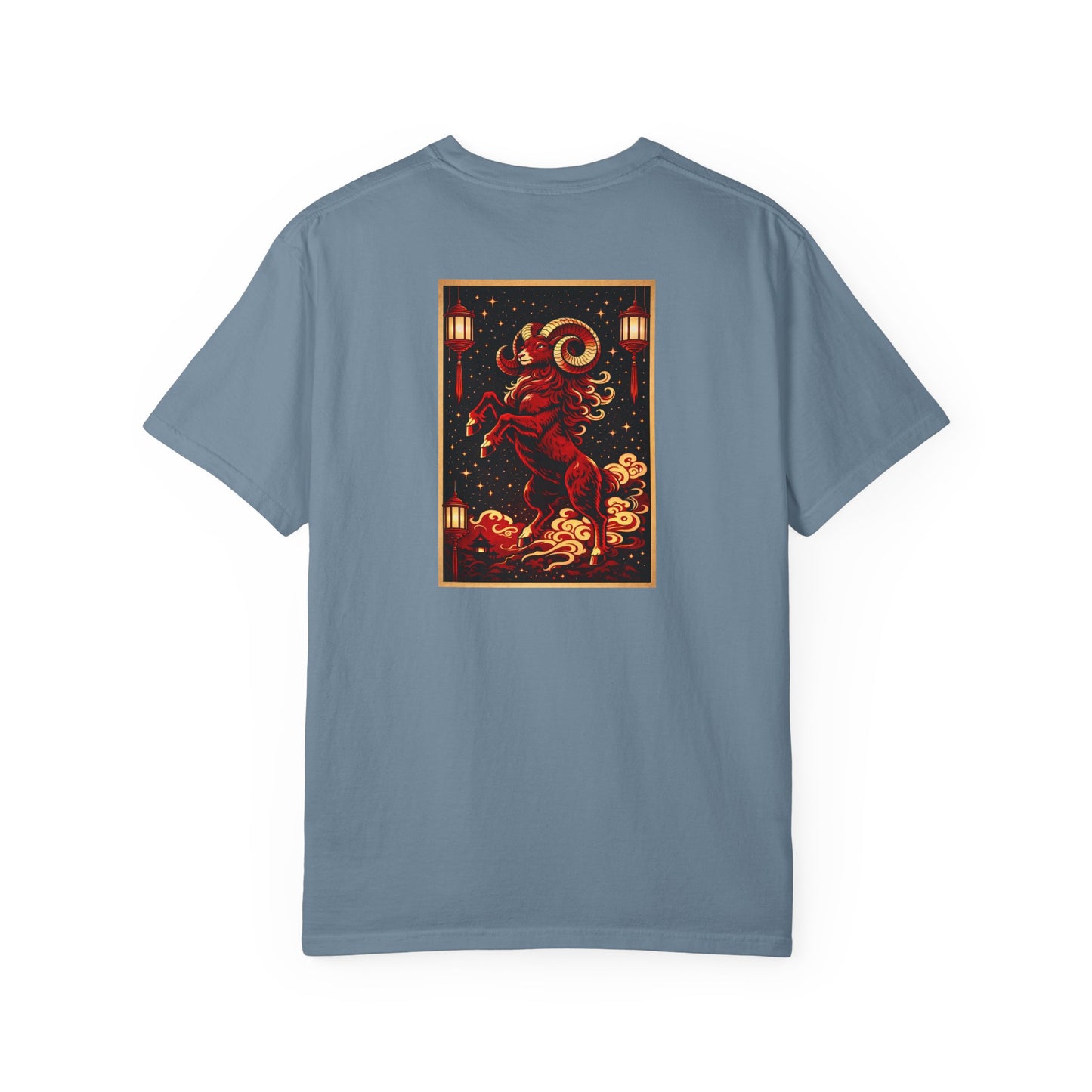 Zodiac Year of the Sheep (2015+) Vintage Retro Art Series Cotton Tee