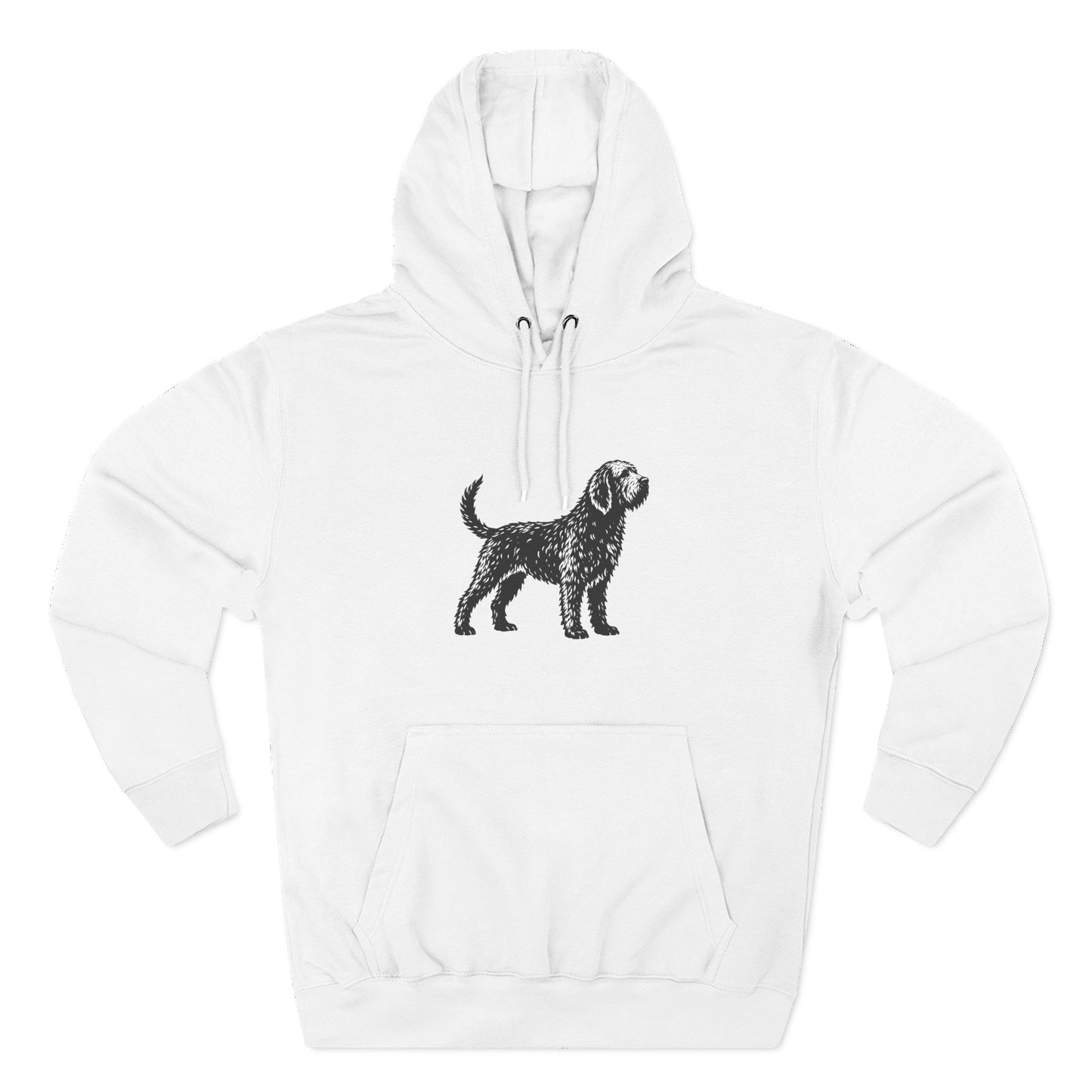 Otterhound Vintage Retro Unisex Heavy Cotton Hoodie - Standing