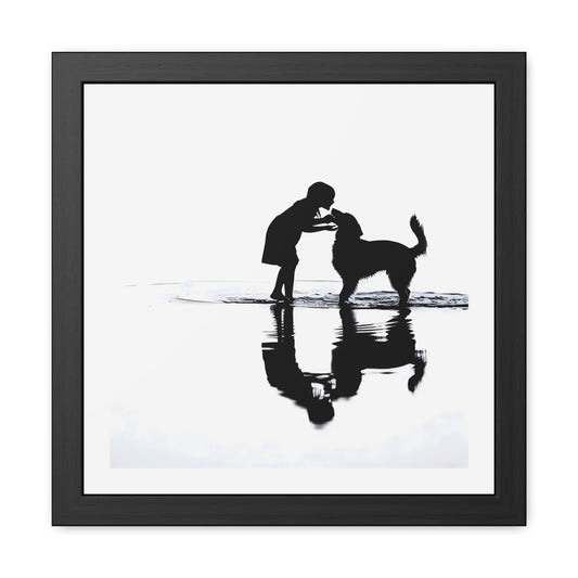Kiss at Still Water - Tide & Light Series Framed Poster