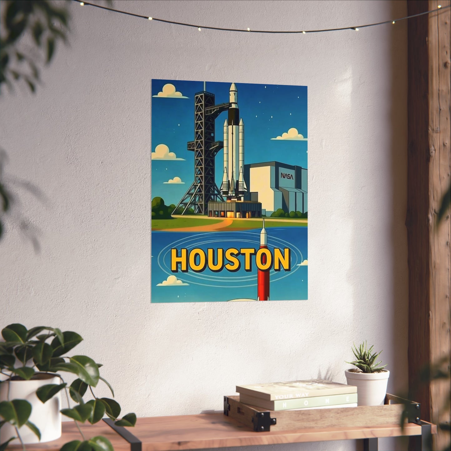 Houston Texas Vintage Retro Giclée Print Art Series Poster