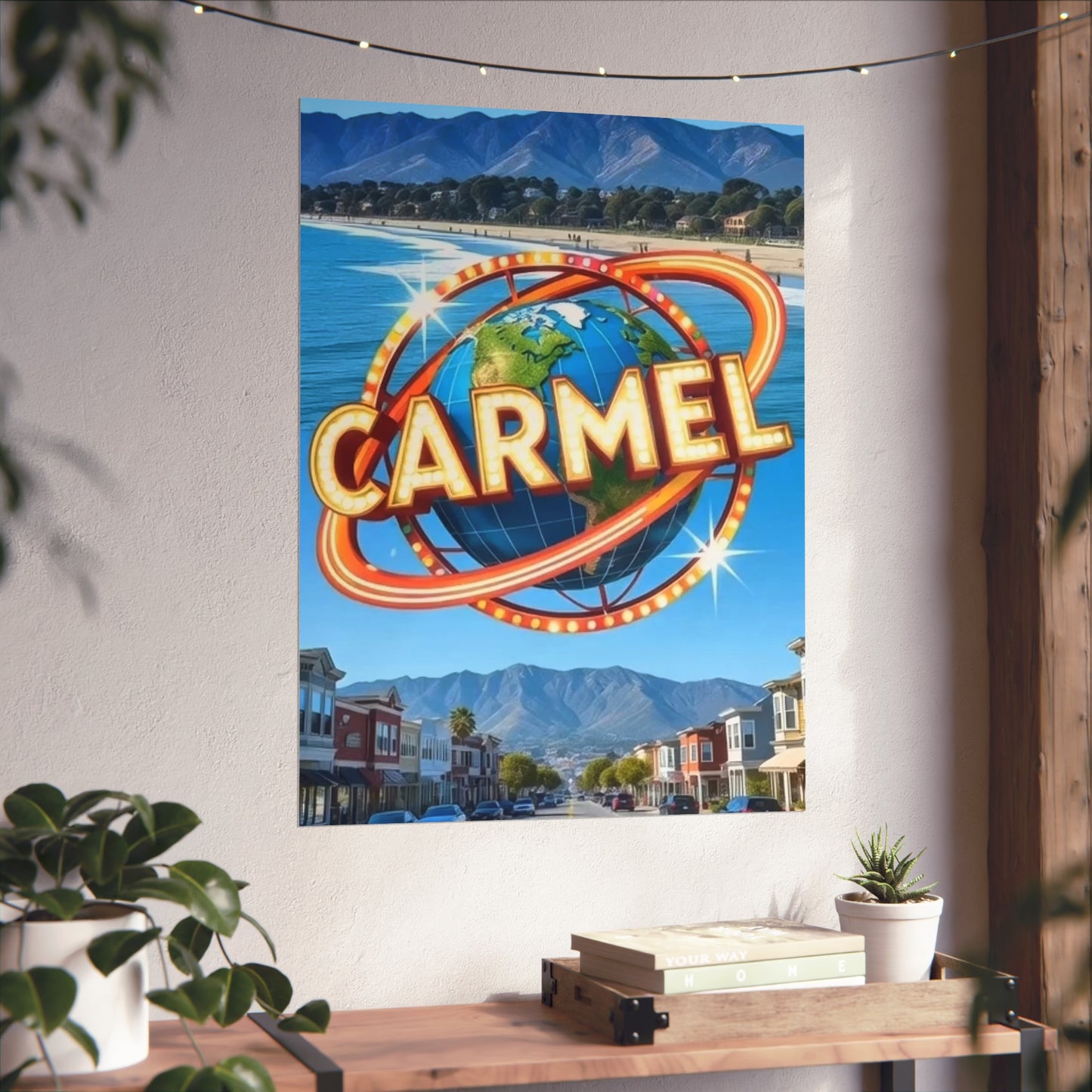 Carmel California Vintage Retro Giclée Print Art Series Poster