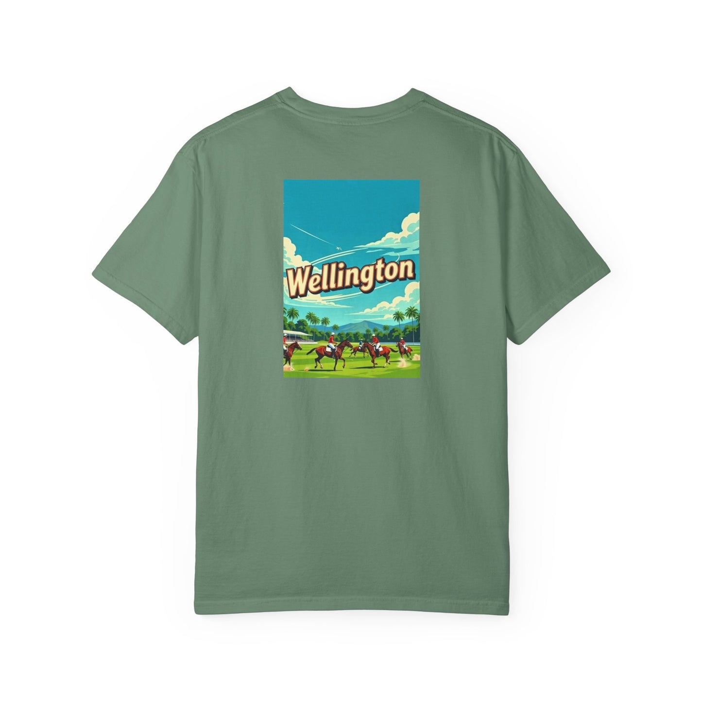 Wellington Florida Vintage Retro Art Series Cotton Tee - Black Logo