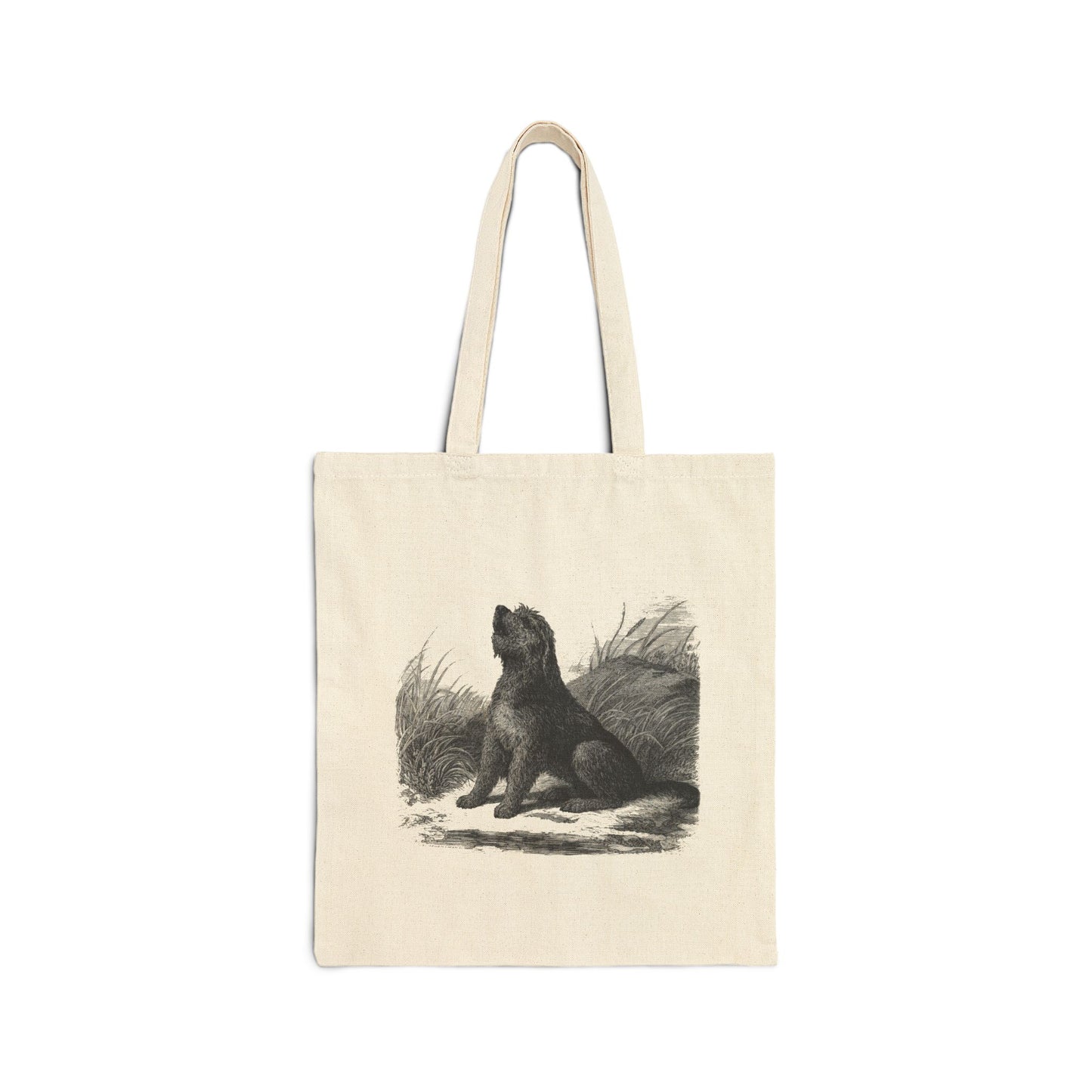 Otterhound Vintage Retro Canvas Cotton Tote Bag - Howling For Fun