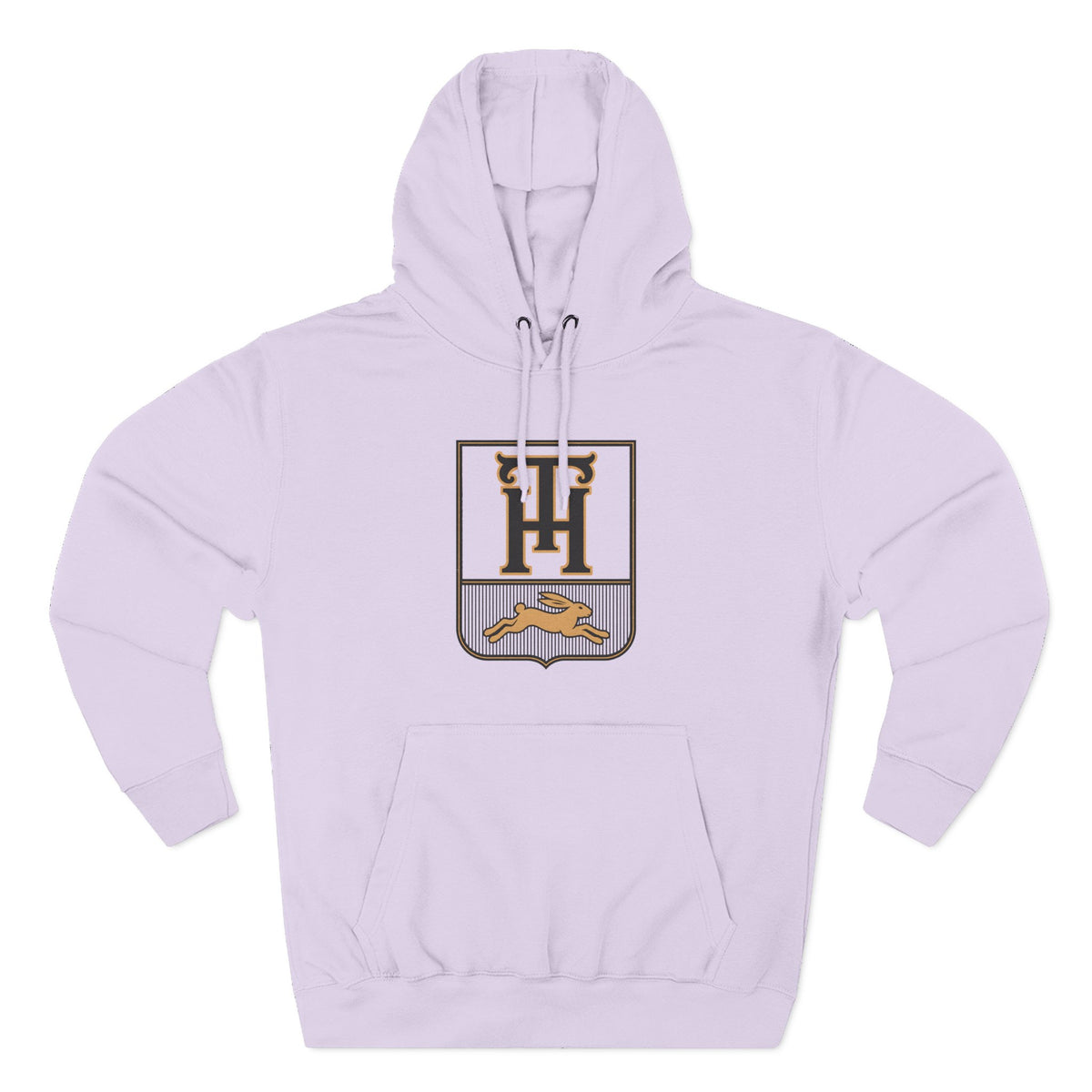 Lilac Team Haas Heavyweight Hoodie with Full-Chest TH Family Crest