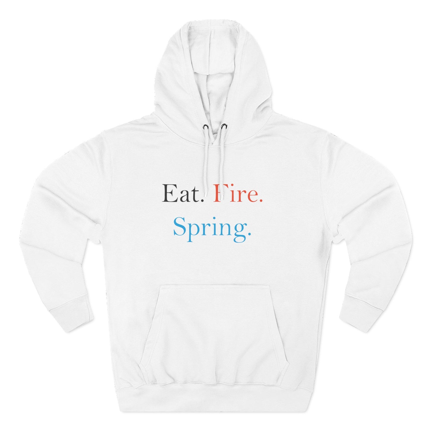 Eat Fire Spring Unisex Heavy Cotton Hoodie - Text Logo