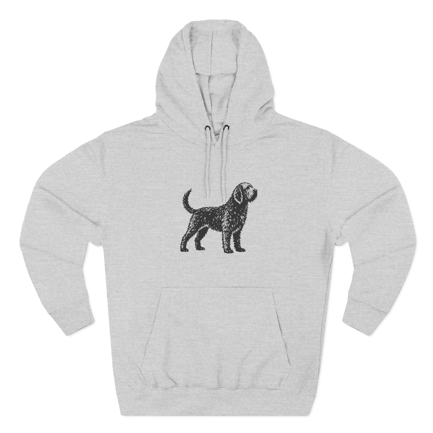 Otterhound Vintage Retro Unisex Heavy Cotton Hoodie - Standing