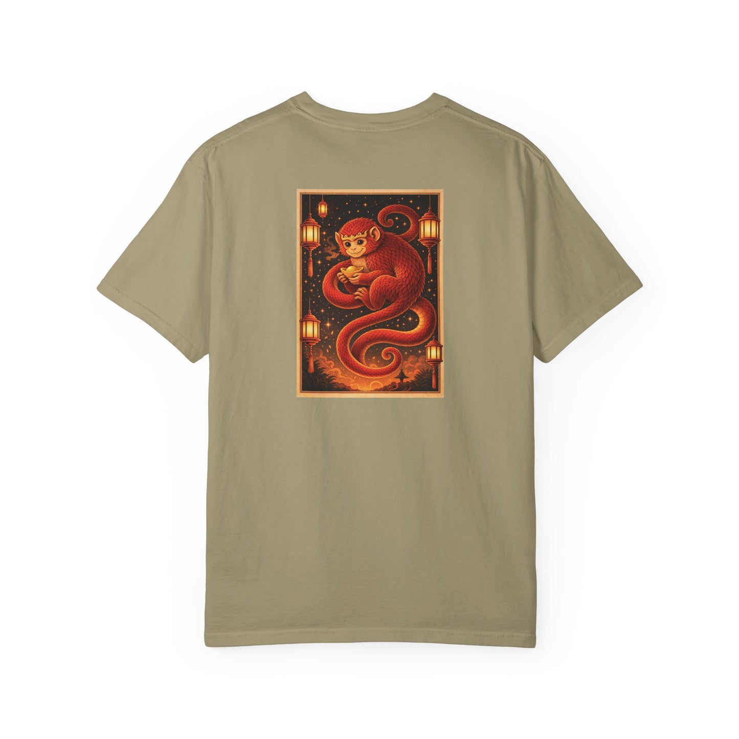 Zodiac Year of the Monkey (2016+) Vintage Retro Art Series Cotton Tee