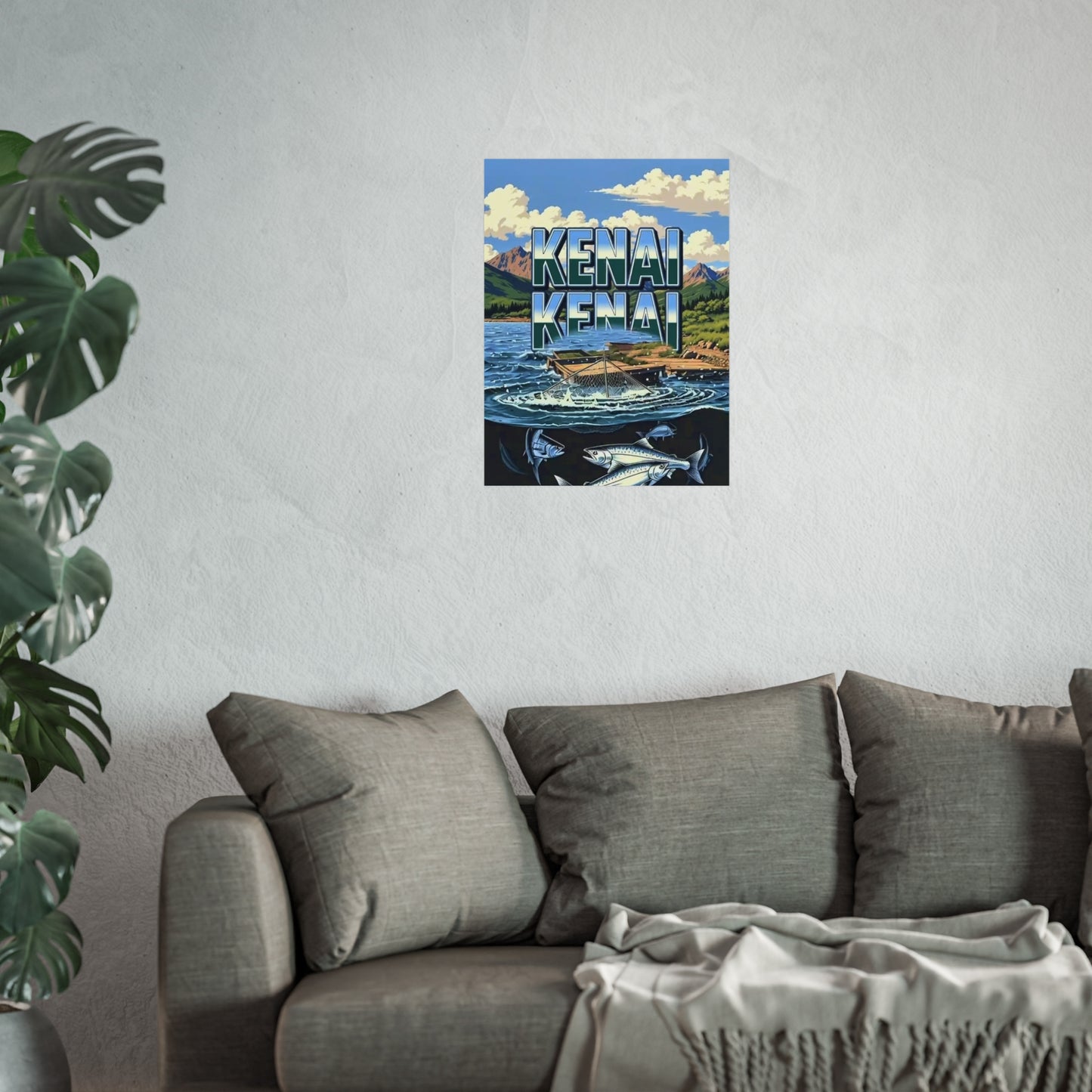 Kenai Alaska Vintage Retro Giclée Print Art Series Poster