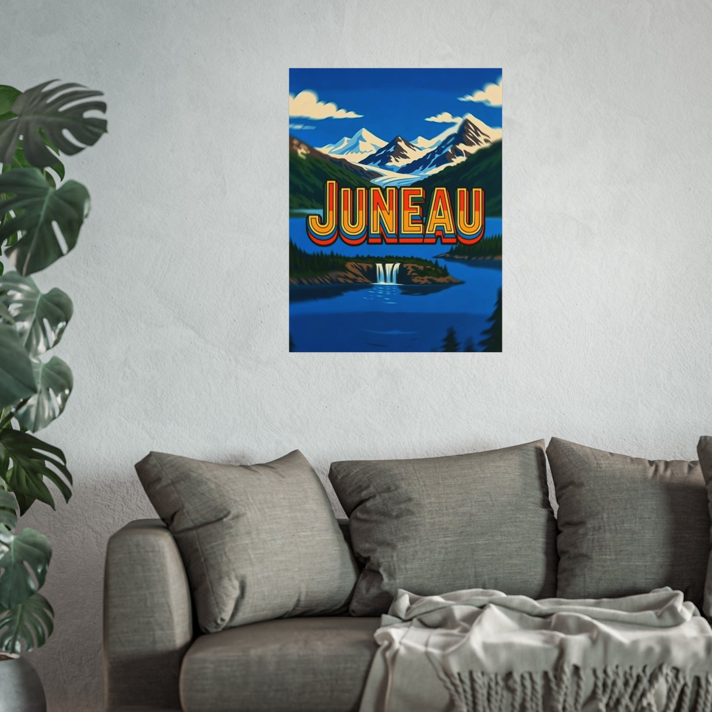Juneau Alaska Vintage Retro Giclée Print Art Series Poster