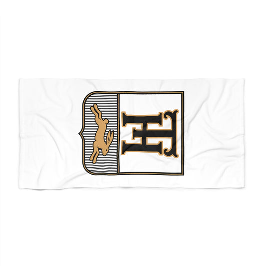 Team Haas Beach Towel, 30 X 60 Inch, TH Family Crest