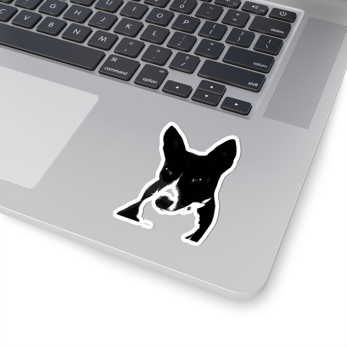A Life Well Lived Basenji Retro Vinyl Sticker - Black Logo