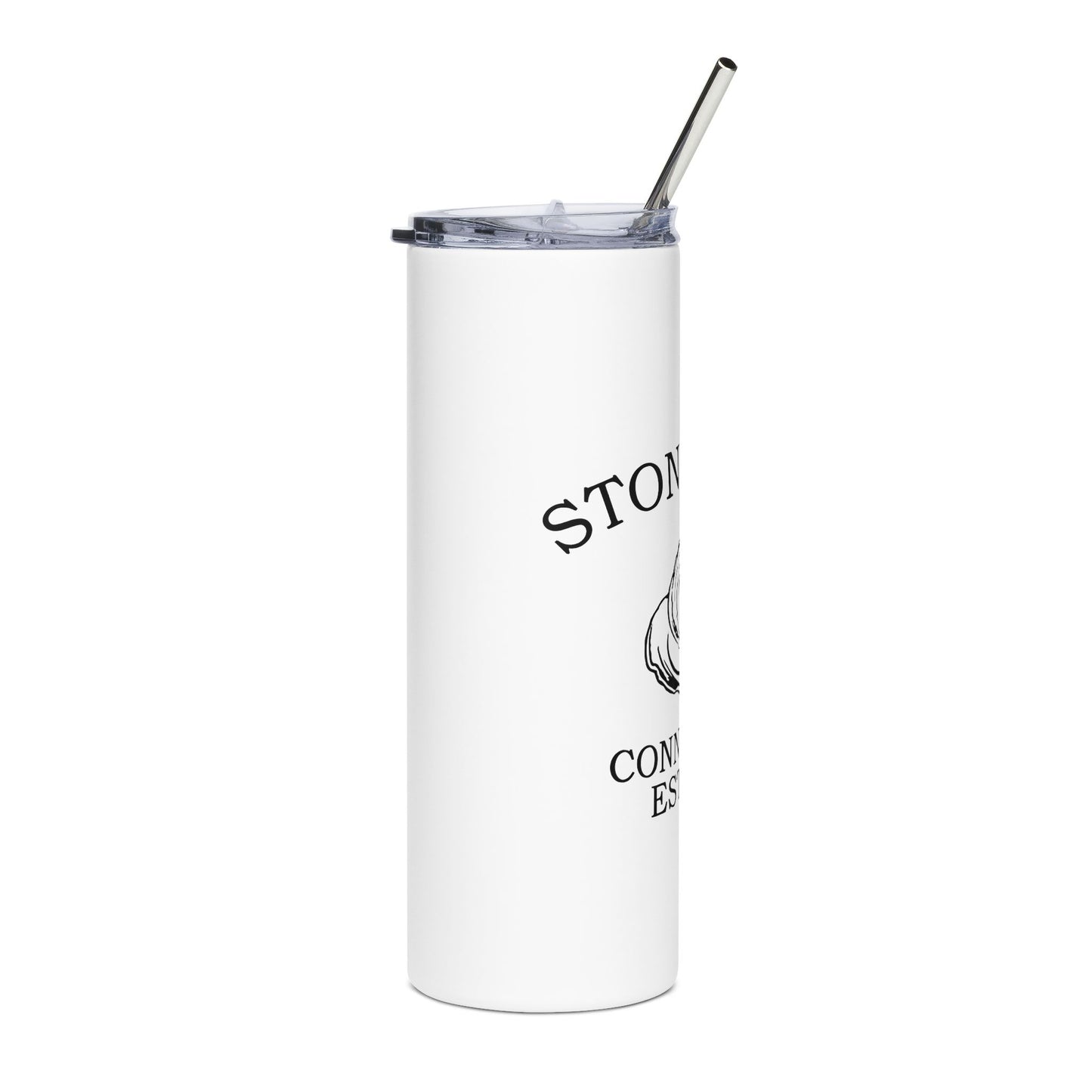 Stonington Connecticut Vintage Retro 20oz Stainless Tumbler - Black Logo