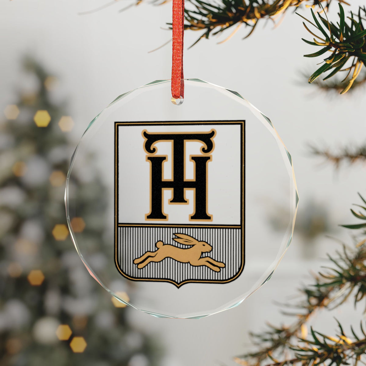 Alternative View of the Team Haas Crystal Ornament