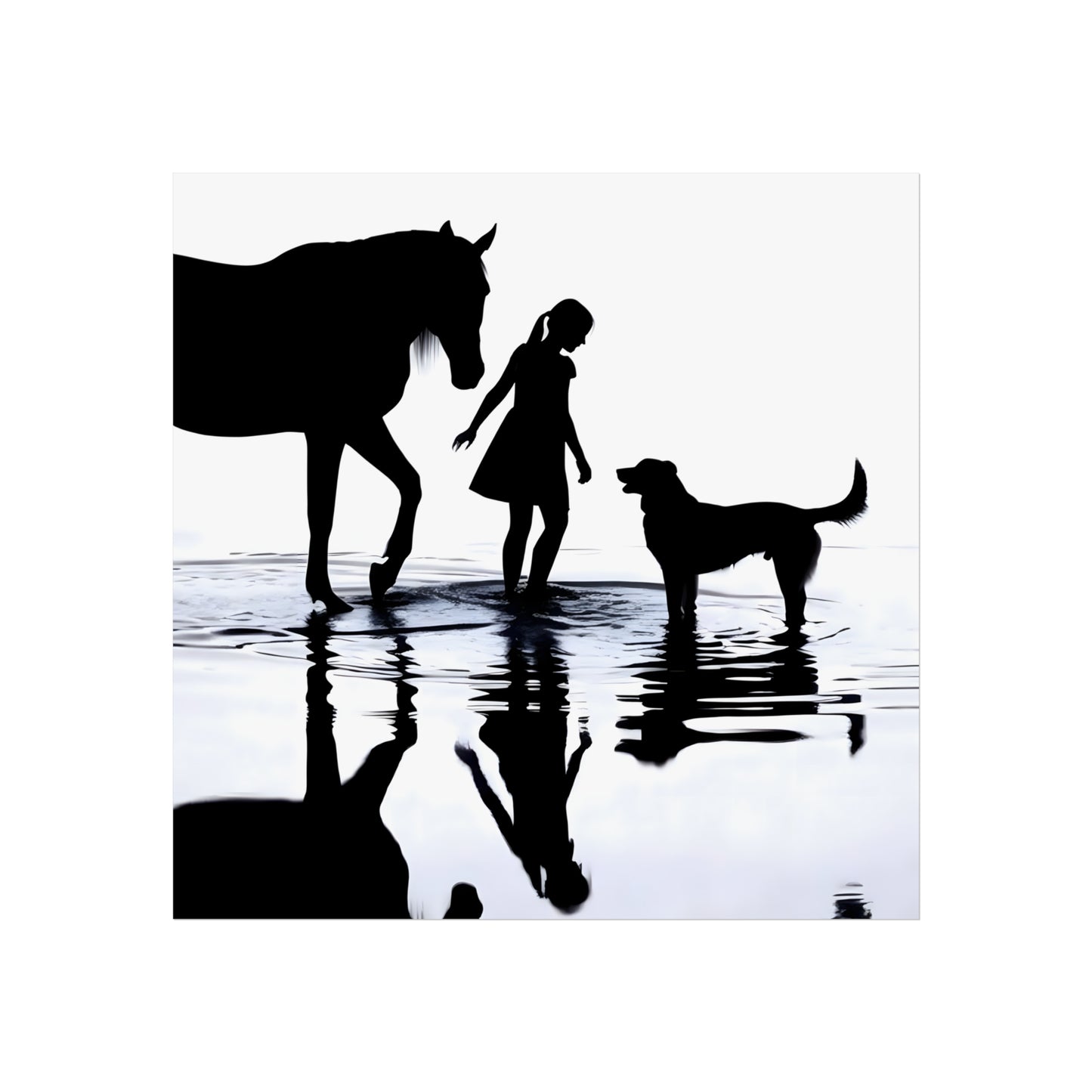 Shoreline Conversation - Tide & Light Series Giclée Unframed Poster