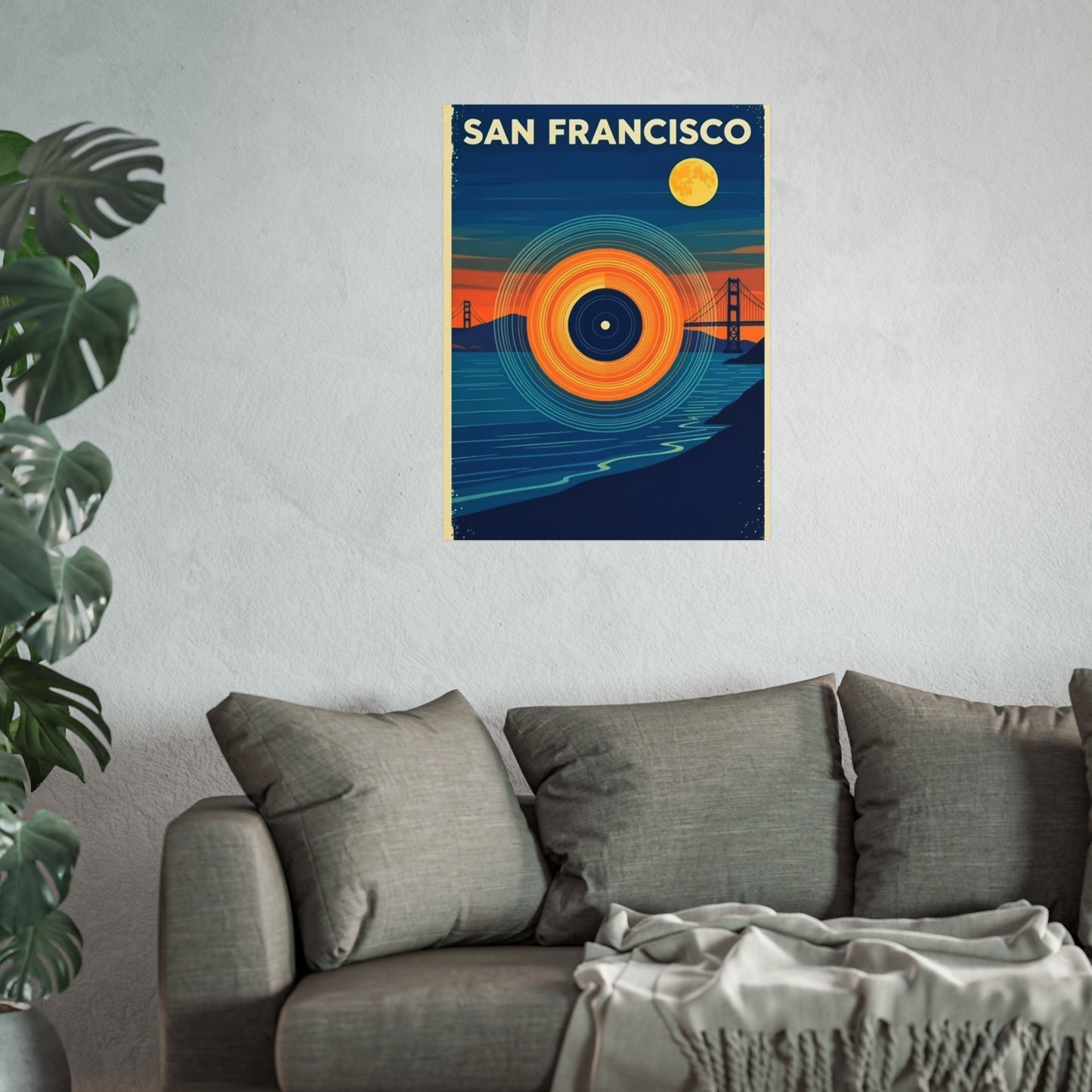 San Francisco California Vintage Retro Giclée Print Art Series Poster