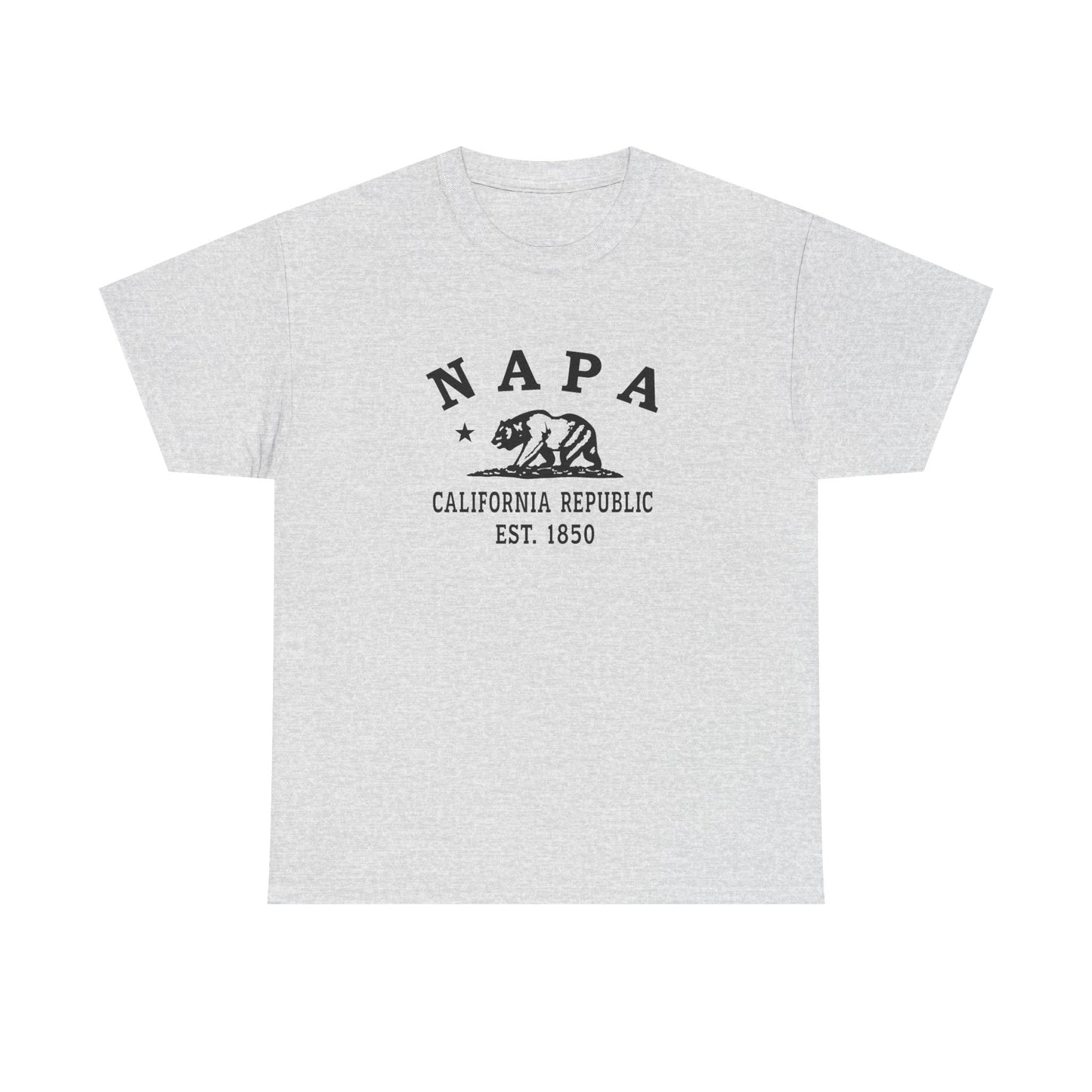 Napa California Vintage Retro Unisex Heavy Cotton Tee - Black Logo