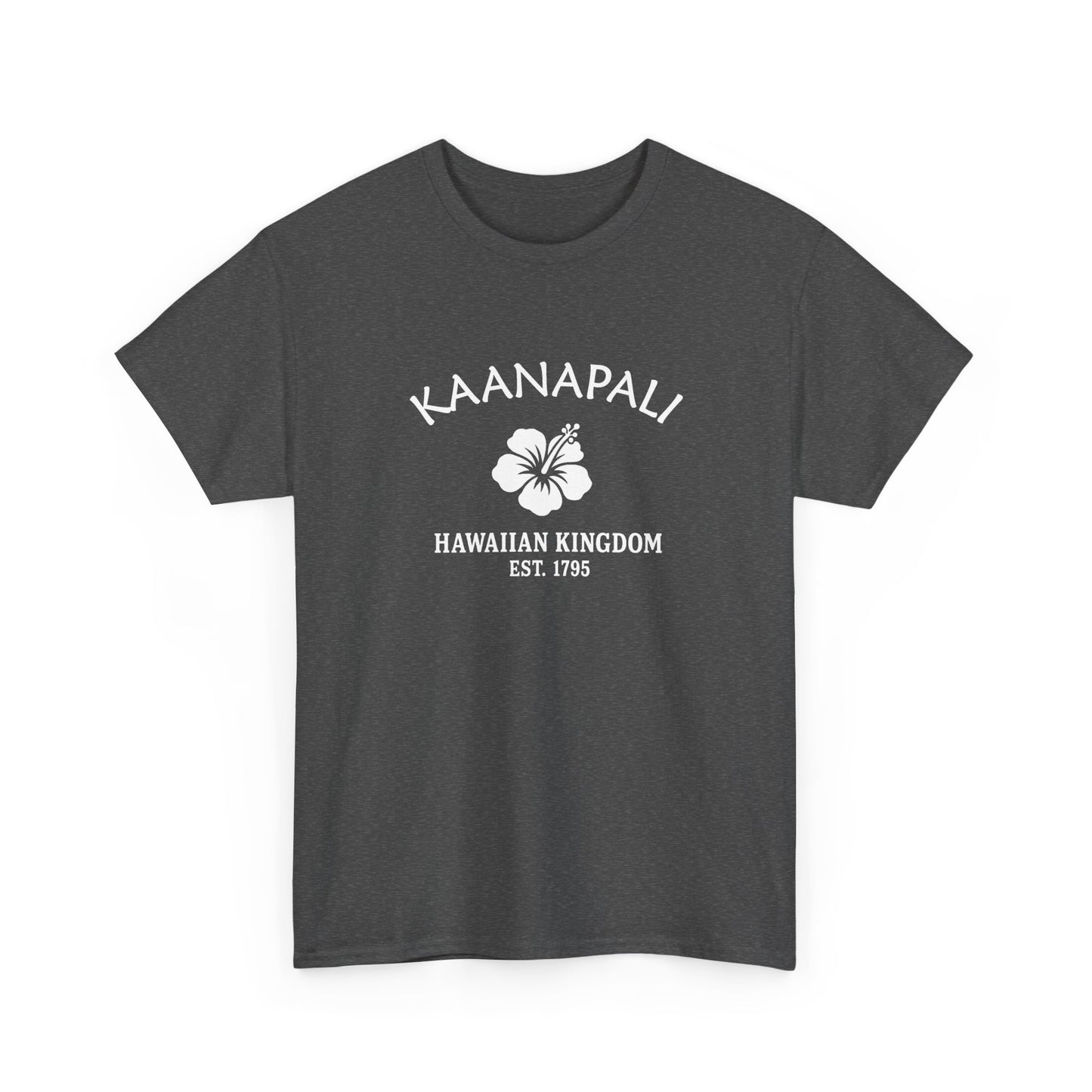Kaanapali Hawaii Vintage Retro Unisex Heavy Cotton Tee - White Logo