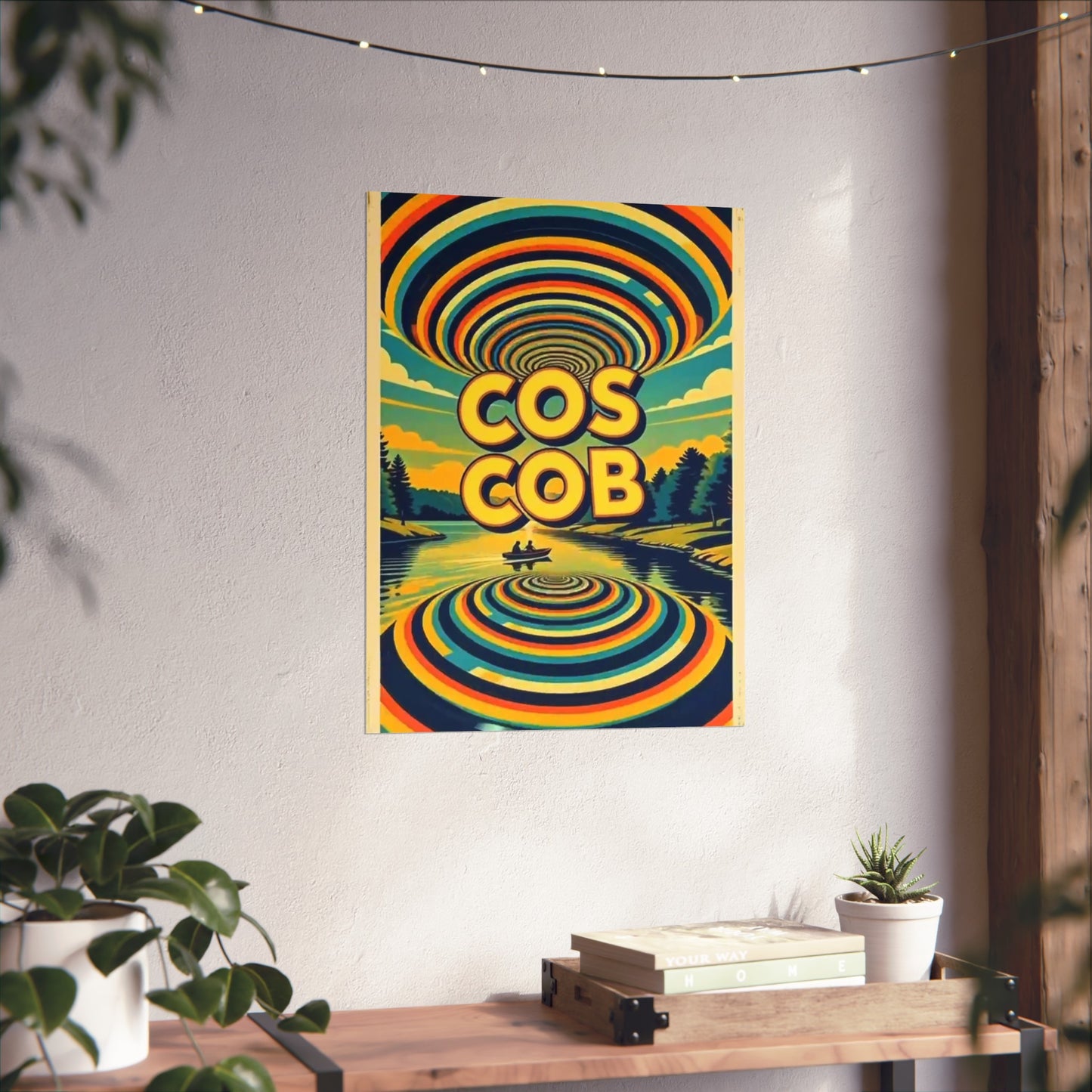 Cos Cob Connecticut Vintage Retro Giclée Print Art Series Poster