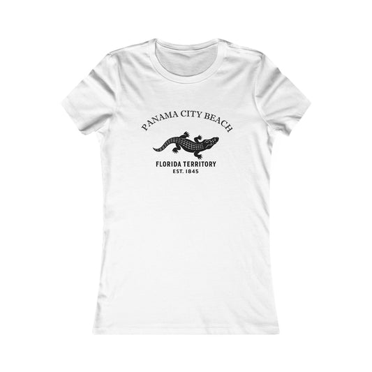 Panama City Beach Florida Vintage Retro Unisex Heavy Cotton Hoodie - Black Logo