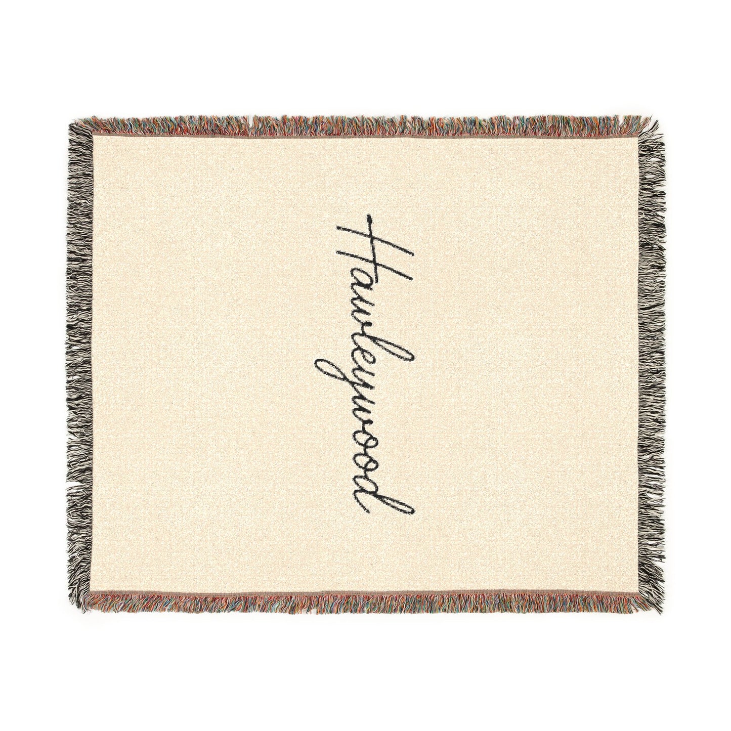 Hawleywood Vintage Retro Cotton Woven Blanket - Live the Dream