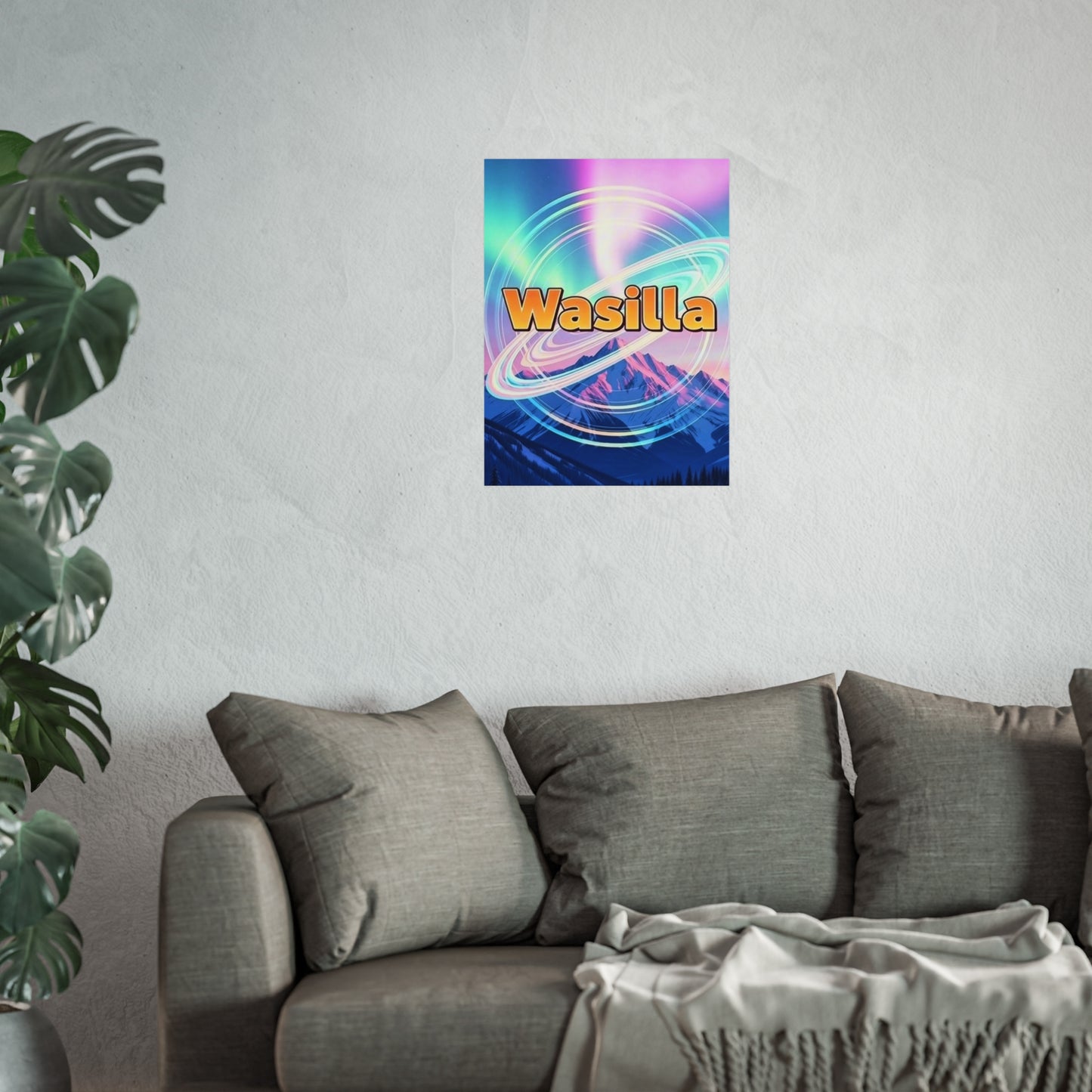 Wasilla Alaska Vintage Retro Giclée Print Art Series Poster