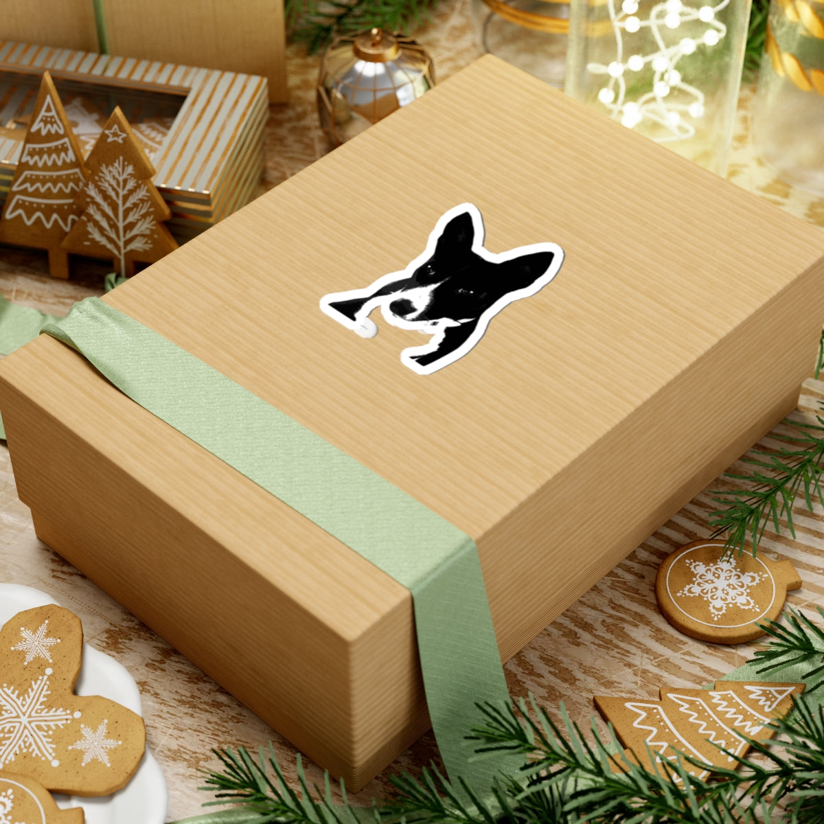 A Life Well Lived Basenji Retro Vinyl Sticker - Black Logo