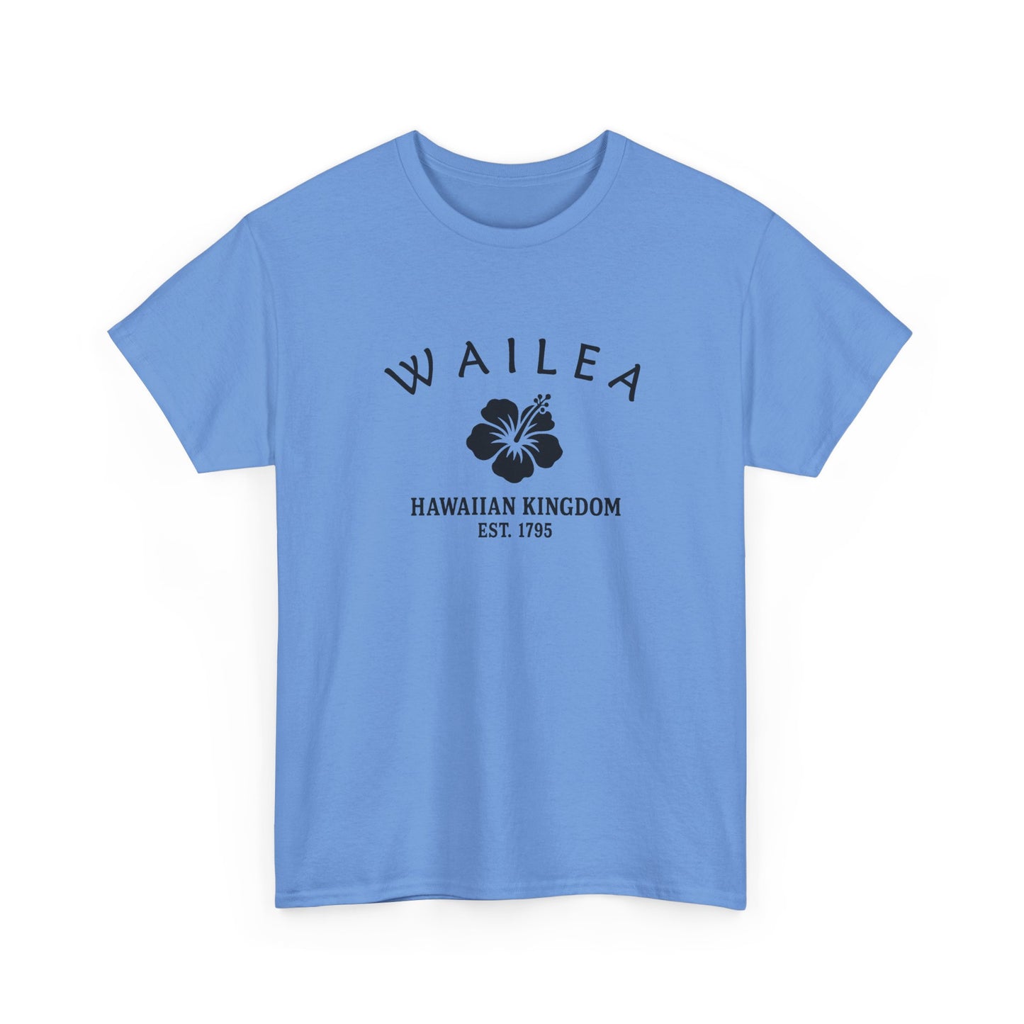 Wailea Hawaii Vintage Retro Unisex Heavy Cotton Tee - Black Logo