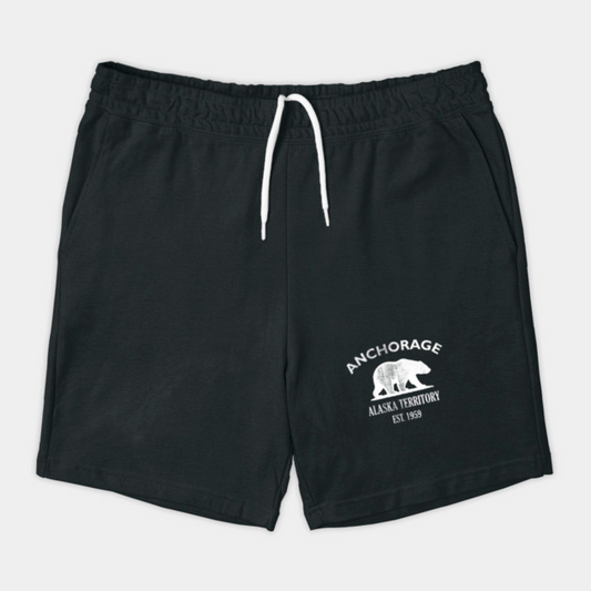 Anchorage Alaska Vintage Retro Shorts - White Logo - Various Colors