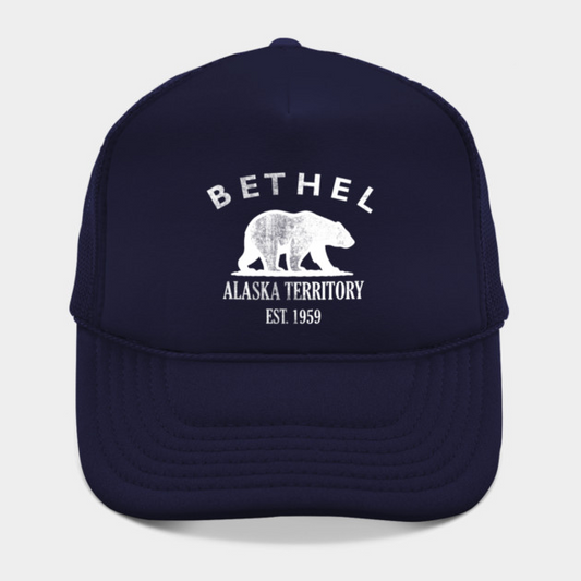 Bethel Alaska Vintage Retro Hat - White Logo - Various Colors
