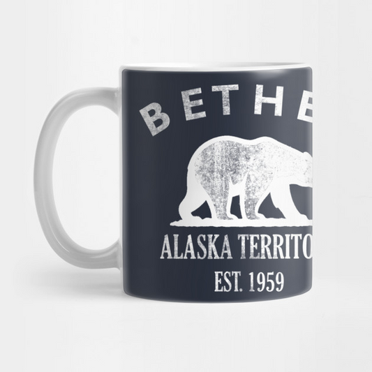 Bethel Alaska Vintage Retro Mug - White Logo