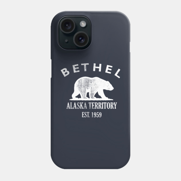 Bethel Alaska Vintage Retro Phone Case - White Logo